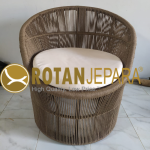 Nusantara Sofa Rope Aluminum Furniture Outdoor Beach Club Maldives