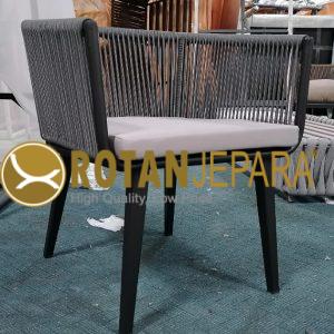 Tapered Leg Chair Rope Aluminum Furniture Outdoor Resort Beach Club