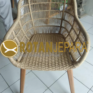 Teak Rope Arm Chair Beach Club Furniture Twist