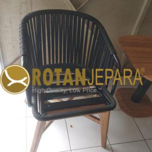 Teak Rope Arm Chair Resort Beach Club Furniture