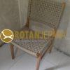 Genio Kursi Makan Jati Anyaman Rope Untuk Bar Club Beach Cafe