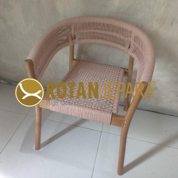 Gibran Arm Chair Teak Rope Beach Club Furniture Project