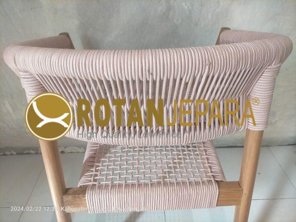 Gibran Arm Chair Teak Woven Rope Furniture Project Hotel