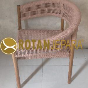 Gibran Kursi Jati Tanganan Anyaman Rope Untuk Proyek Mebel Hotel