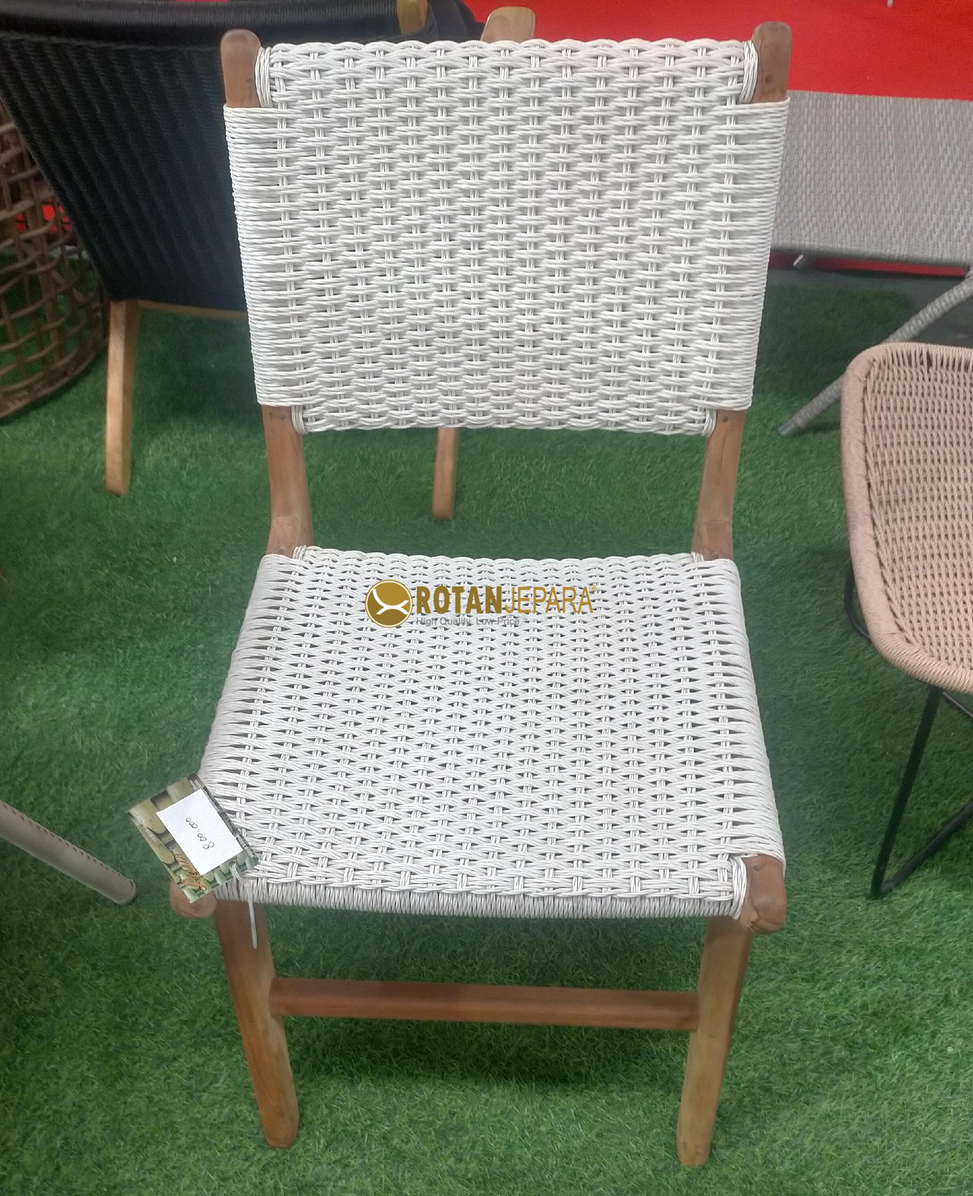Lession Teak Wicker Side Chair for Beach Club Hotel Furniture Project Lession Teak Wicker Side Chair for Beach Club Hotel Furniture Project