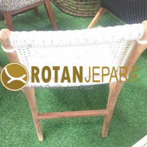 Lession Teak Wicker Side Chair for Beach Club Resort Furniture Project