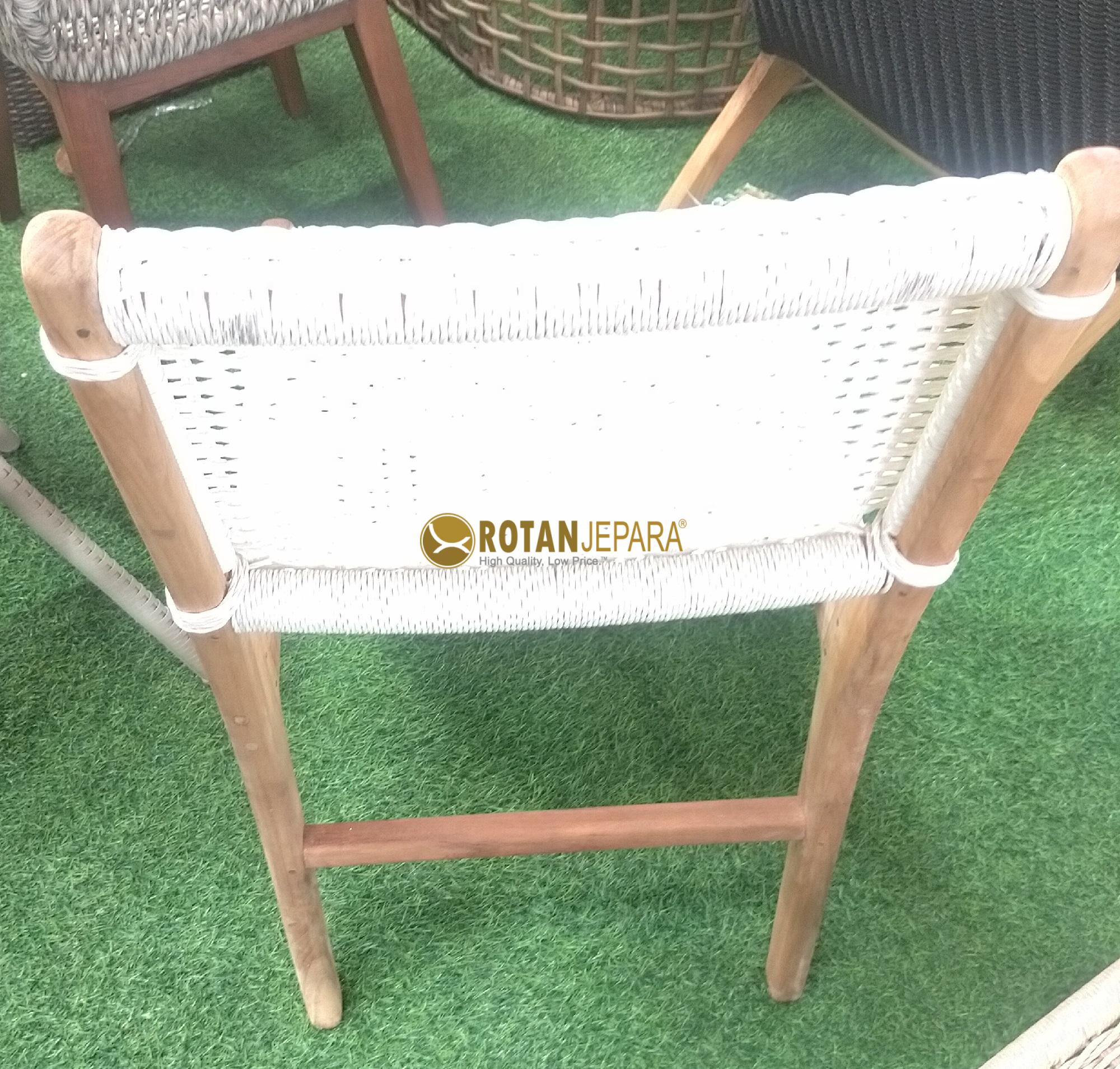 Lession Teak Wicker Side Chair for Beach Club Resort Furniture Project Lession Teak Wicker Side Chair for Beach Club Resort Furniture Project