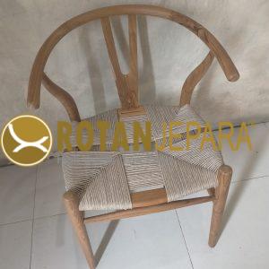 Maya Kursi Jati Anyaman Twist Untuk Resto Cafe Bali