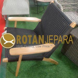 Prabowo Gemoy Gibran Genius Woven Chair Teak Rope Furniture Hotel Custom