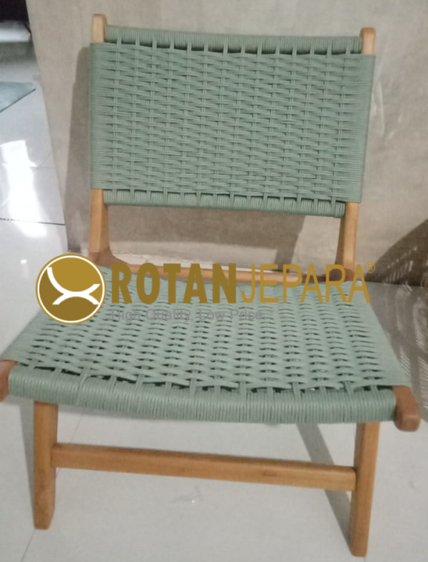 Prabowo Gemoy Woven Chair Teak Rope Furniture Hotel Custom