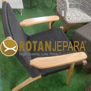Prabowo Gemoy Woven Chair Teak Twist Furniture Resort Custom