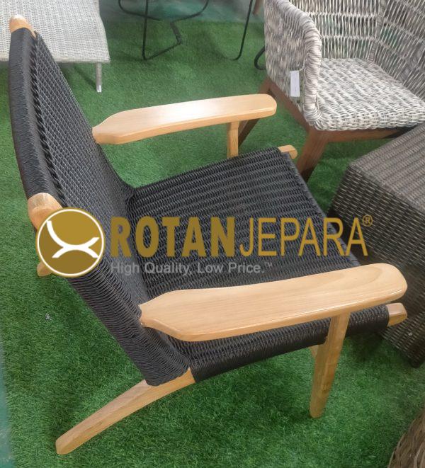 Prabowo Gemoy Woven Chair Teak Twist Furniture Resort Custom