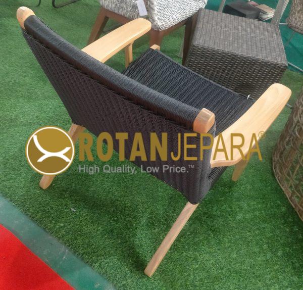 Prabowo Gemoy Woven Chair Teak Twist Furniture Resort Custom Made