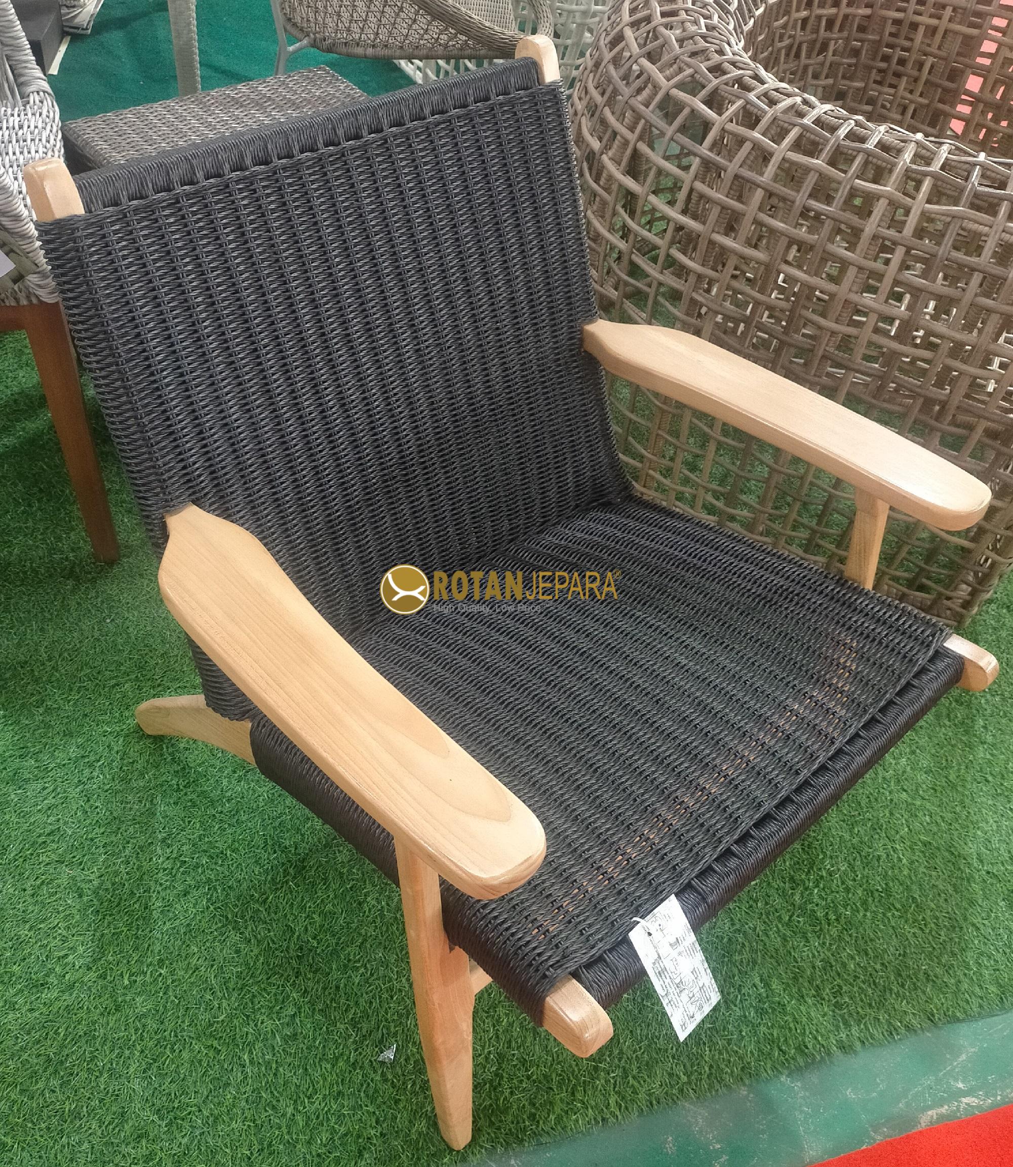 Prabowo Gemoy Woven Club Chair Teak Twist Wicker Furniture Hotel Custom Prabowo Gemoy Woven Club Chair Teak Twist Wicker Furniture Hotel Custom