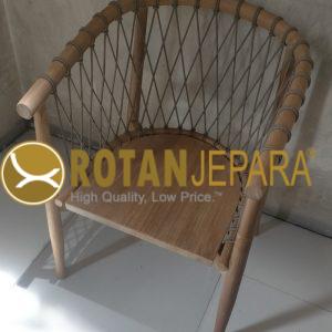 Romansa Kursi Tangan Jati Anyaman Rope Mebel Ruang Makan Hotel