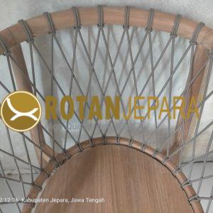 Romansa Kursi Tangan Jati Anyaman Rope Mebel Ruang Makan Resto