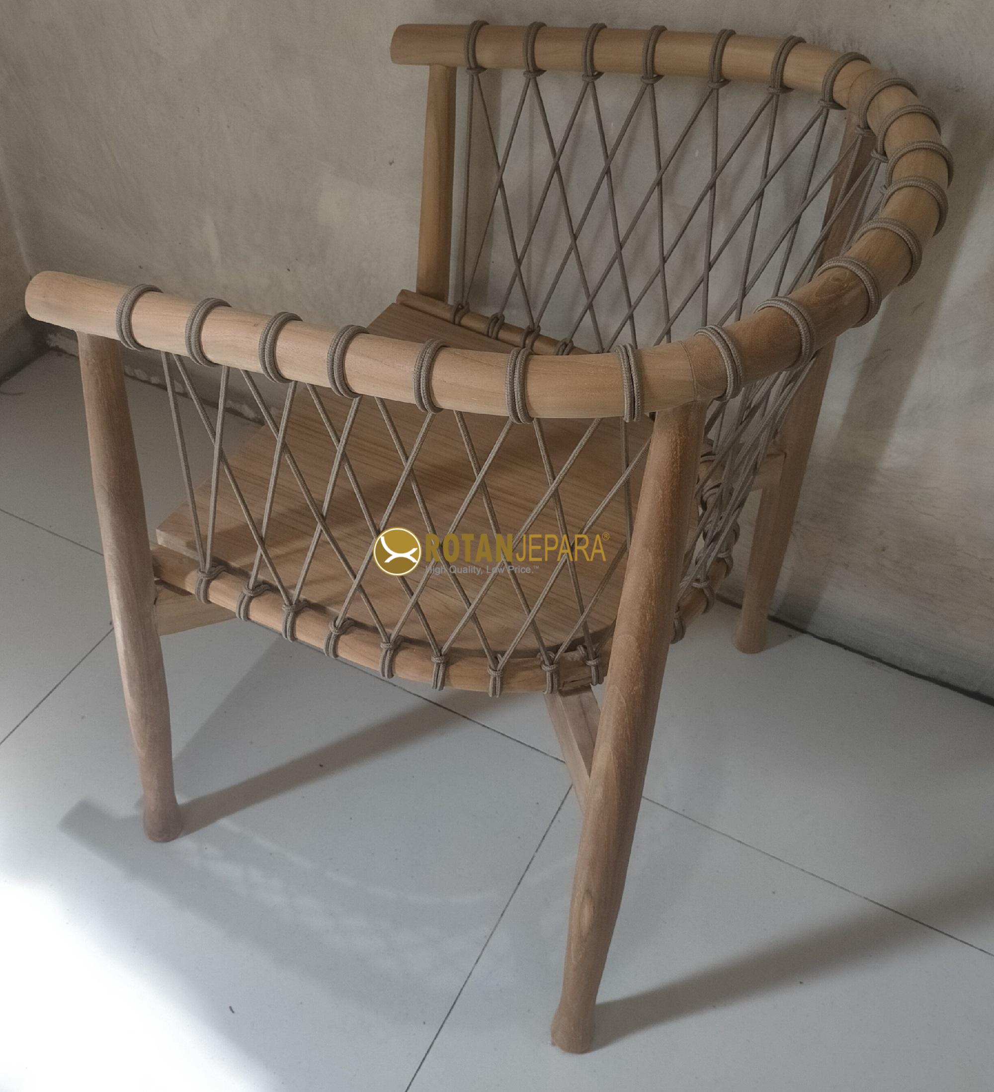 Romansa Kursi Tangan Jati Anyaman Rope Mebel Ruang Makan Villa Romansa Kursi Tangan Jati Anyaman Rope Mebel Ruang Makan Villa