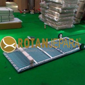 Blue Memo Sunbed Rope Aluminum Untuk Kolam Renang Hotel