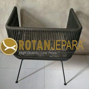 Fino Kursi Santai Besi Anyaman Rope untuk Ruang Santai Beach Club Bali