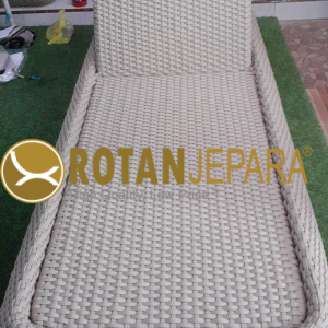 Vina Sun Lounger Rope Aluminum Frame Bali Beach Club Furniture