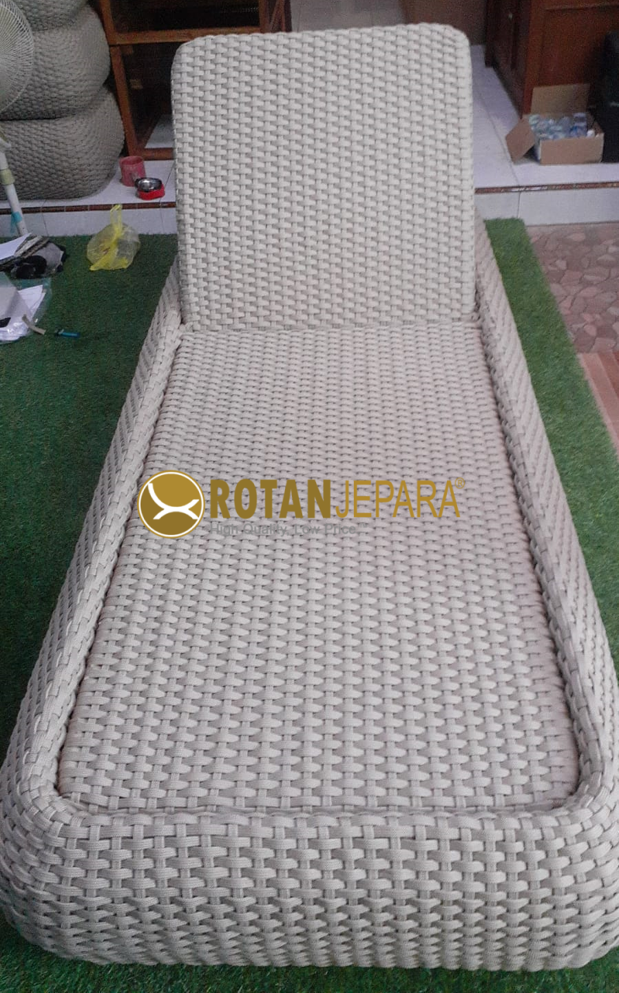 Vina Sun Lounger Rope Aluminum Frame Bali Beach Club Furniture Vina Sun Lounger Rope Aluminum Frame Bali Beach Club Furniture
