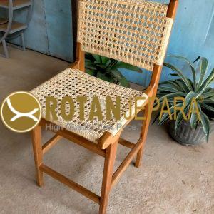 Teak Chicken Eye Rattan Bar Chair Beach Club Furniture