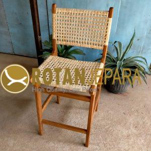 Teak Chicken Eye Rattan Bar Chair Cafe Furniture