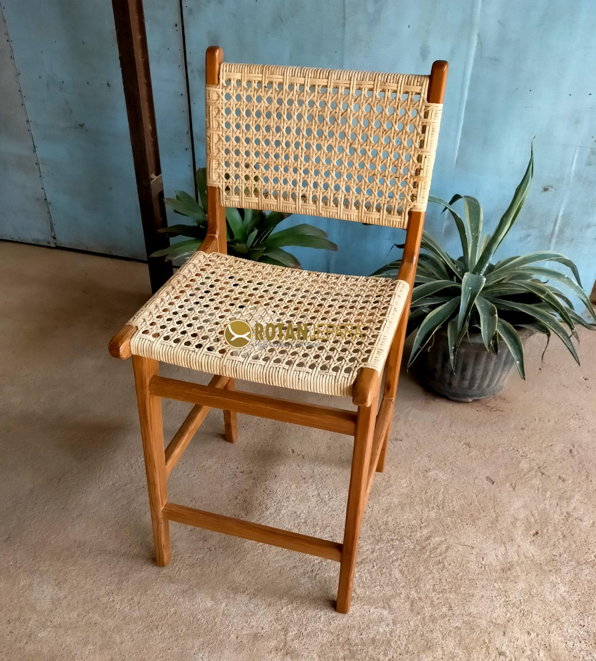 Teak Chicken Eye Rattan Bar Chair Cafe Furniture Teak Chicken Eye Rattan Bar Chair Cafe Furniture
