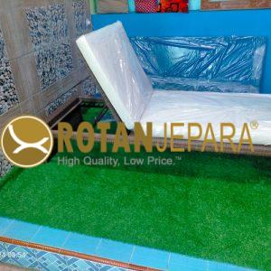 Sun Lounger Rotan Sintetis dengan Cushion Premium – Elegan, Tahan Lama & Nyaman