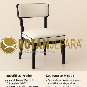 Dining Chair Upholstery Putih – Elegan, Nyaman, dan Tahan Lama