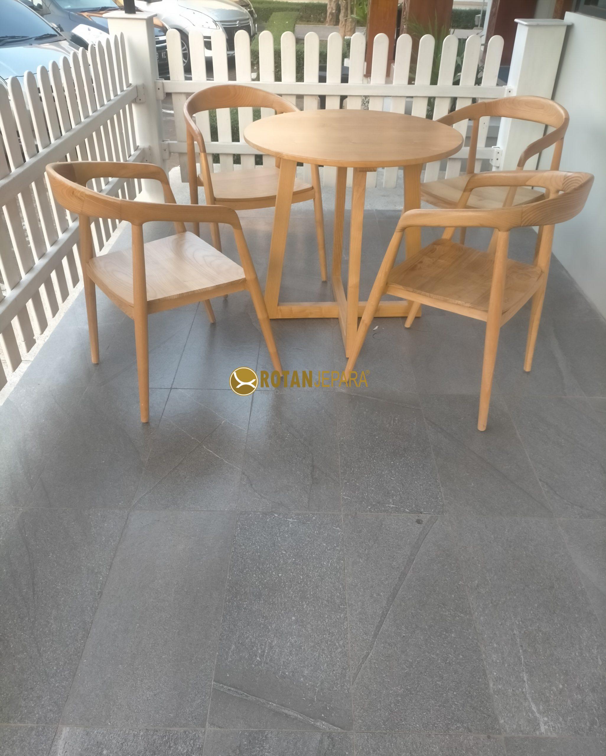 Set Meja Bundar & Kursi Kayu Minimalis Scandinavian – Elegan, Kokoh, dan Serbaguna Set Meja Bundar & Kursi Kayu Minimalis Scandinavian – Elegan, Kokoh, dan Serbaguna