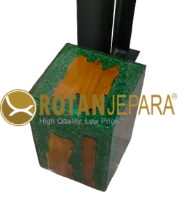 Meja Metal Top Resin Elegan & Tahan Lama – Sentuhan Modern untuk Rumah & Bisnis