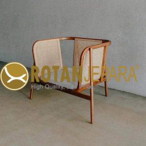 Kursi Santai Rotan Kayu Jati Minimalis Elegan – Nyaman & Estetik