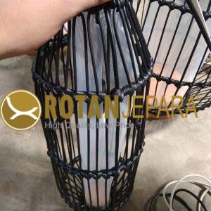 Lampu Hias Rotan Kayu Modern – Handmade Decorative Lighting