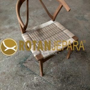 Kursi Rotan Kayu Jati Minimalis Scandinavian – Handmade Series