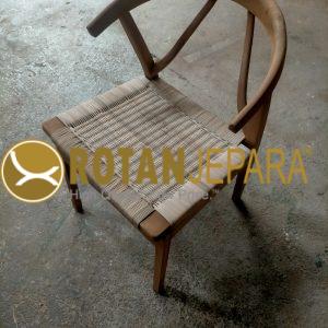 Kursi Rotan Kayu Jati Minimalis Scandinavian – Handmade Series