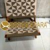 Kursi Anyaman Geometris Kayu Jati Minimalis – Handmade Series