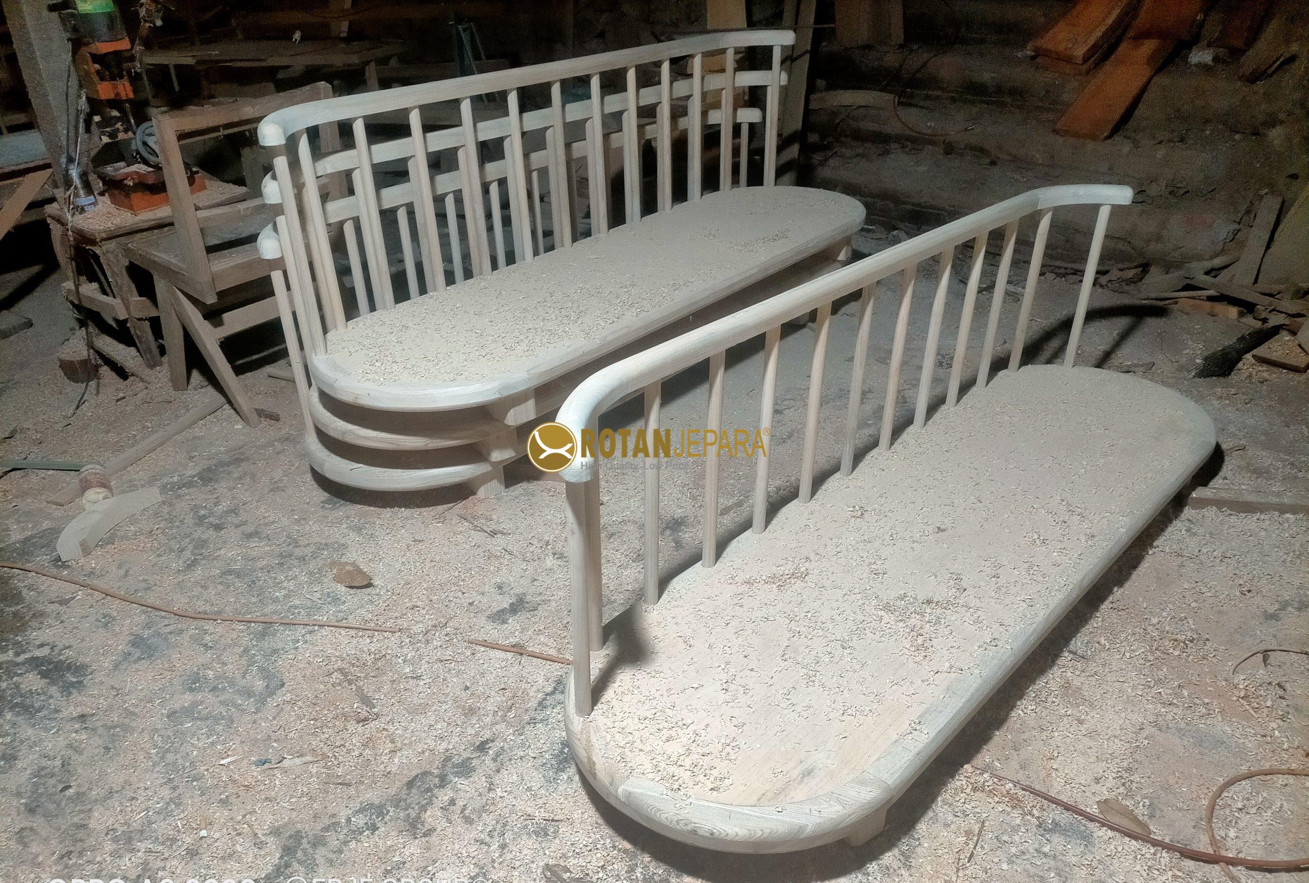 Bangku Kayu Jati Minimalis Scandinavian – Handmade Series Bangku Kayu Jati Minimalis Scandinavian – Handmade Series