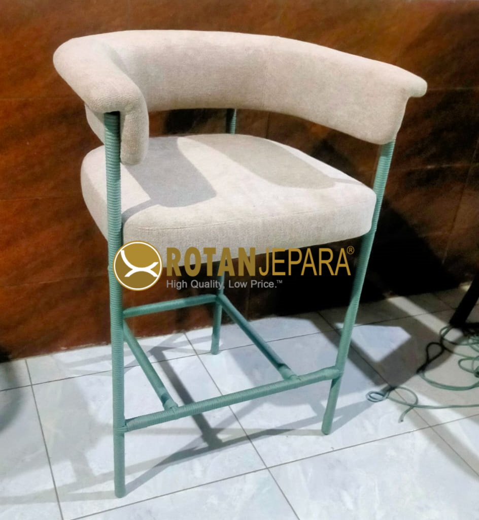 Kursi Bar Rope Rotan Sintetis – Blue Green Bar Series Kursi Bar Rope Rotan Sintetis – Blue Green Bar Series