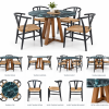 Katalog Set Meja Makan Hotel Top Marmer Teal