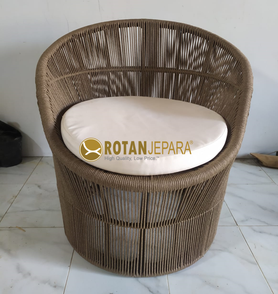 Nusantara Sofa Rope Aluminum Furniture Outdoor Beach Club Maldives