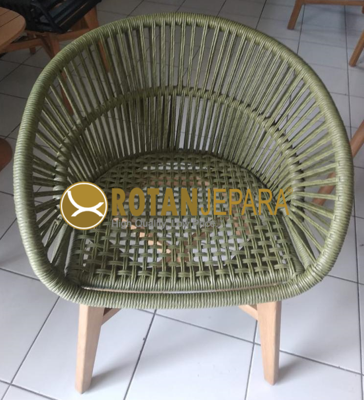 Kursi Rope Anyaman Hijau – Minimalis Natural Wooden Series Kursi Rope Anyaman Hijau – Minimalis Natural Wooden Series