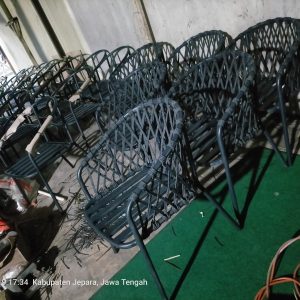 Rangka Kursi Rope Besi Hitam – Urban Outdoor Lounge Frame