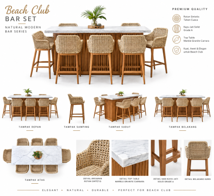 Premium Beach Club Bar Set Catalog