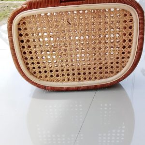 Tas Rotan Anyaman Webbing Natural – Handmade Rattan Cane Bag