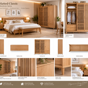Wardrobe Hotel Slatted Classic Scandinavian Bedroom Catalog