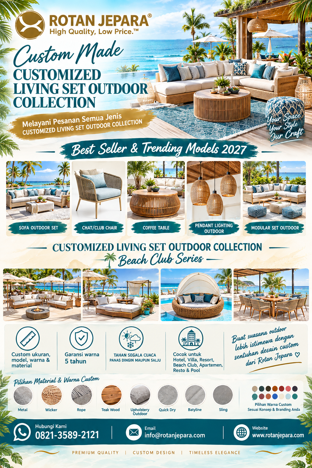 CUSTOMIZED LIVING SET OUTDOOR COLLECTION
