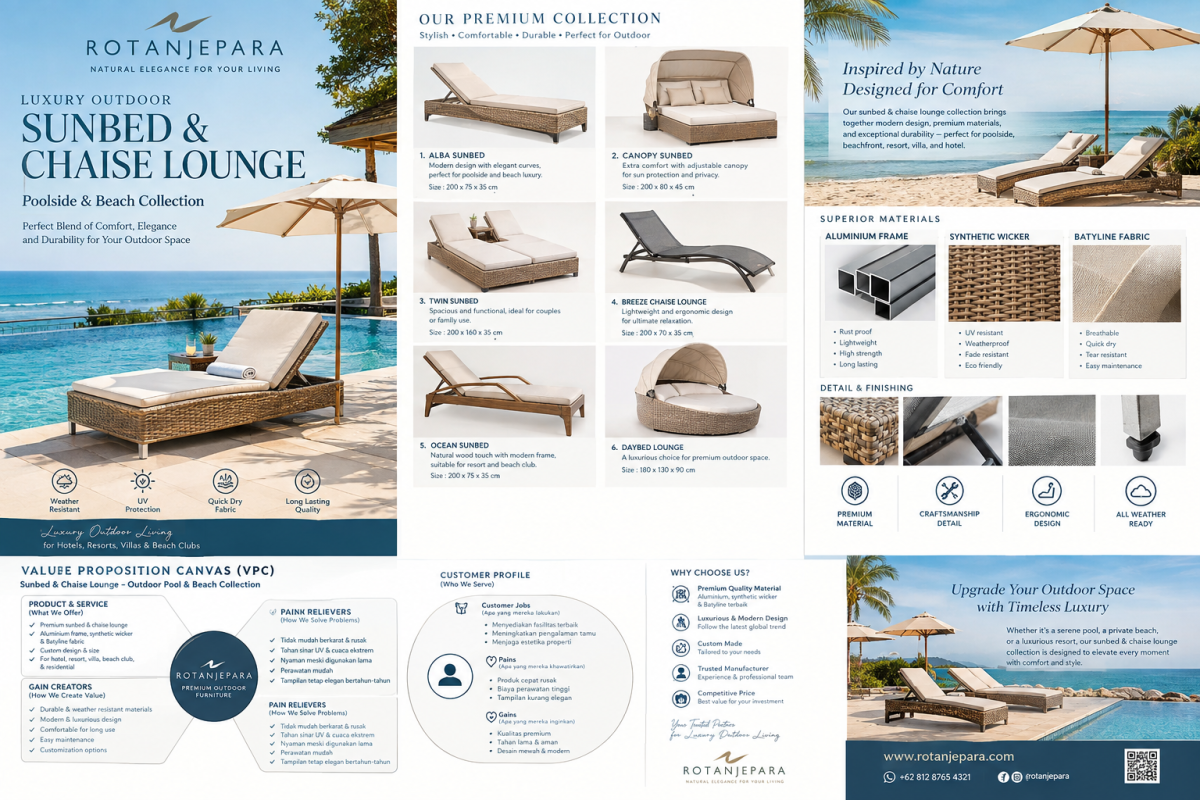 Luxury Outdoor Sunbed Collection