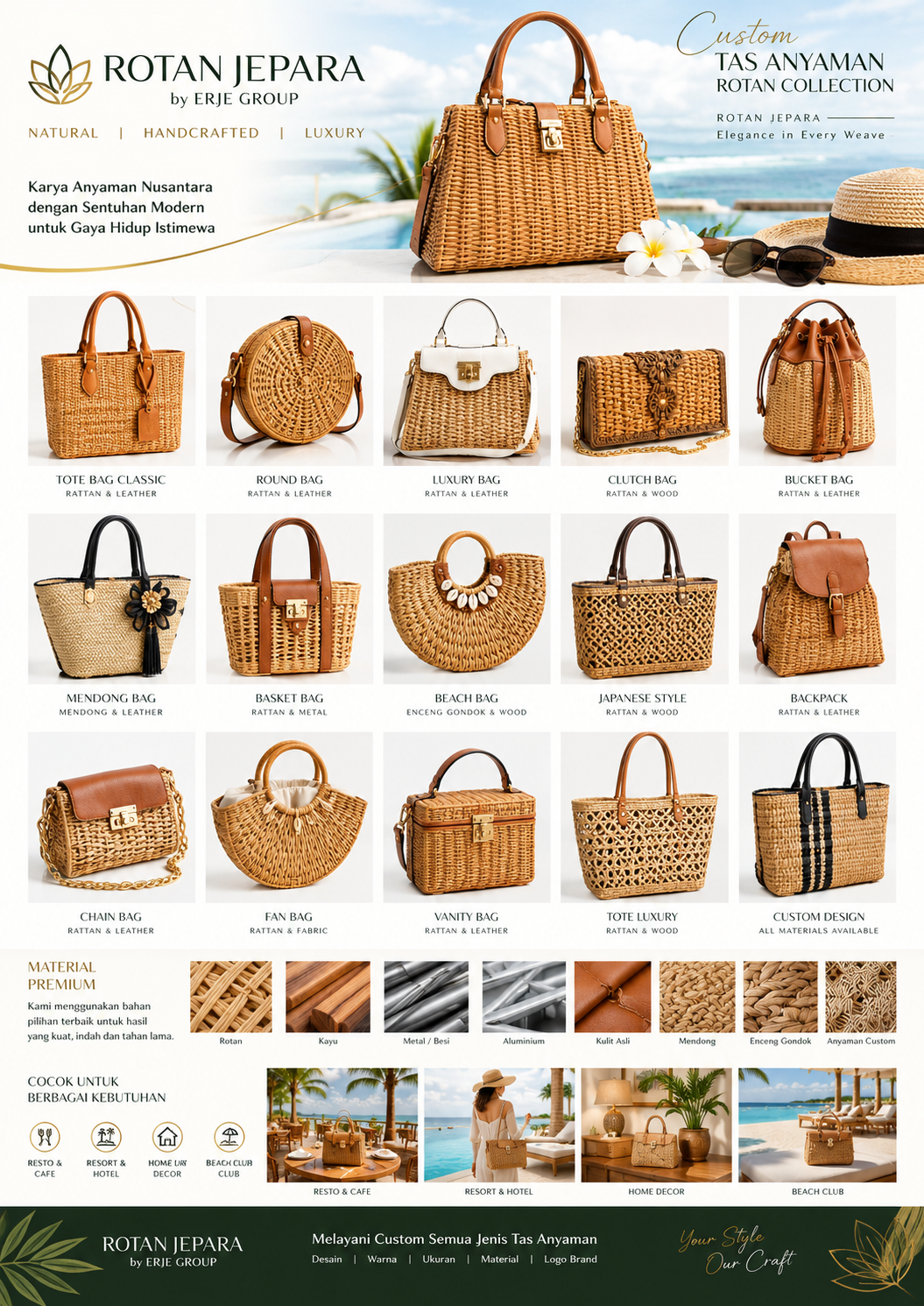 Luxury Rattan Handbag Catalog