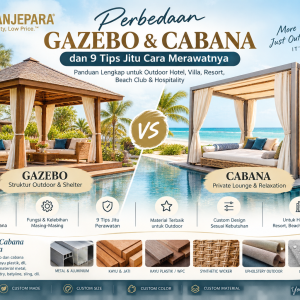 PERBEDAAN GAZEBO DAN CABANA PENGERTIAN, FUNGSI & 9 TIPS JITU CARA PERAWATANNYA